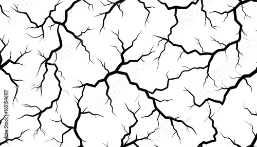 Intricate cracked pattern design.