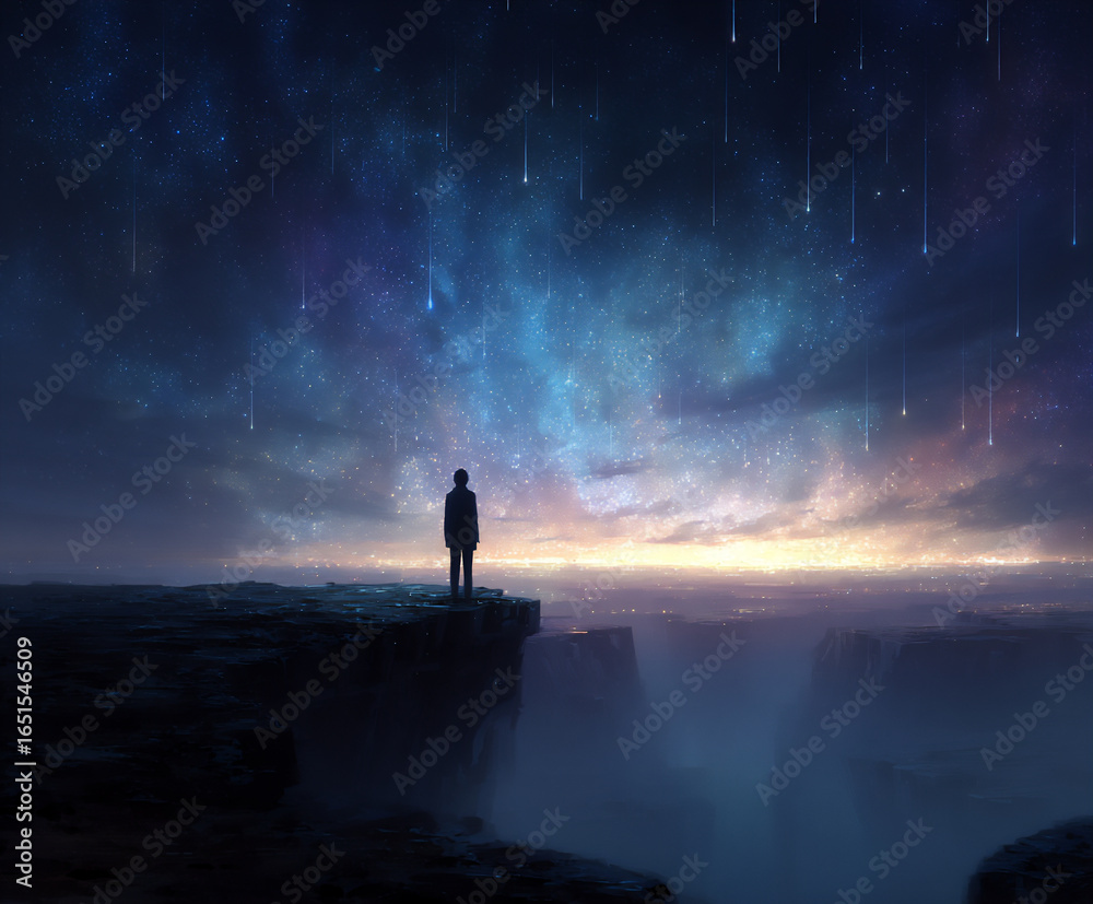 Fototapeta premium wishing upon a starry night