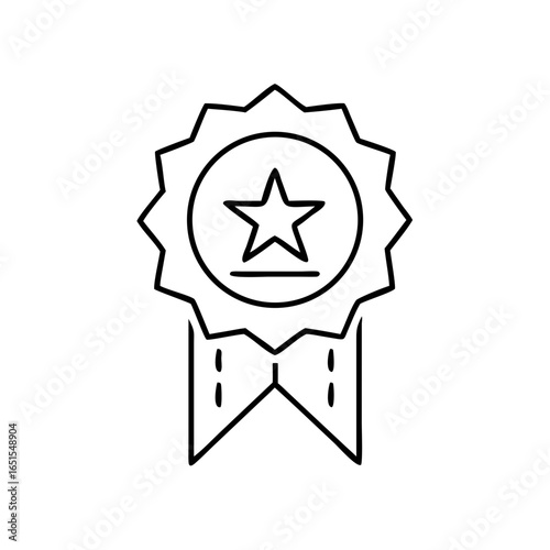 Trustworthy badge icon representing reliability and quality