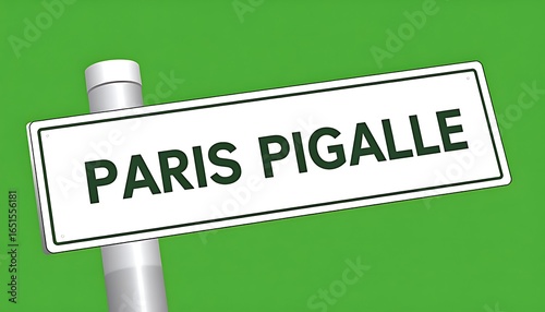 A sign indicating the location of Paris Pigalle.