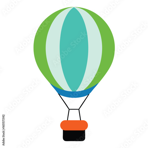hot air balloon vector illustration