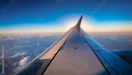 close up view of an airplane wing in flight showcasing rivets and aerodynamic design flight dynamics wingspan aerospace
