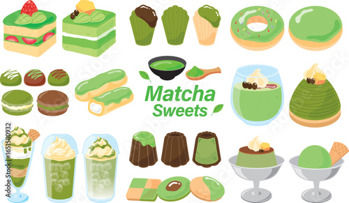 抹茶のスイーツセット