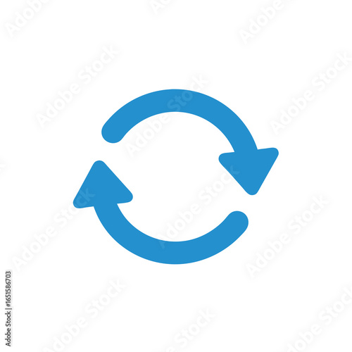 Circular Arrow Symbol Representing Continuous Process and System Update Functionality