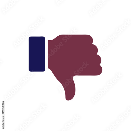 Disapproval Gesture Icon: Expressing Negative Feedback with a Thumb-Down Symbol