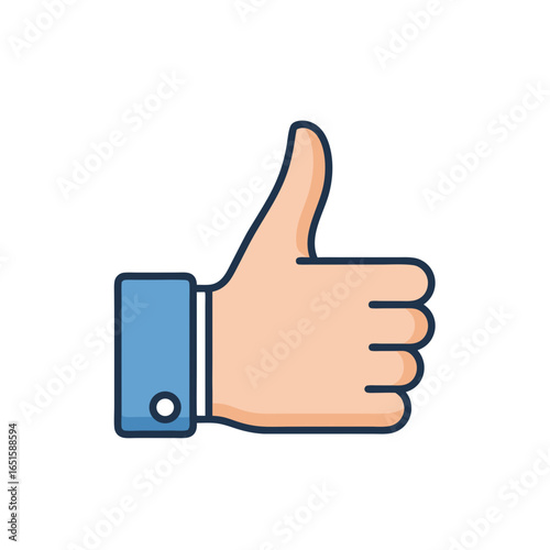 Cheerful hand gesture conveying positivity with a simple and affirmative indication of approval and satisfaction