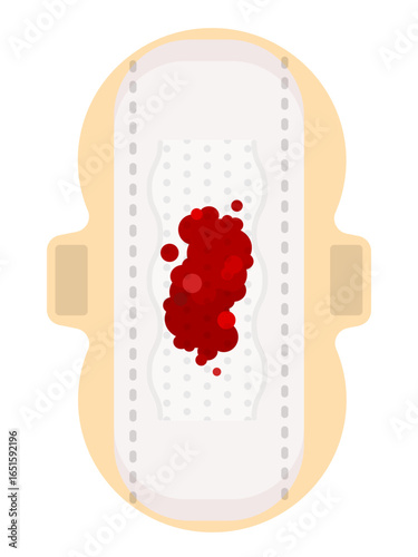 血の付いたナプキン