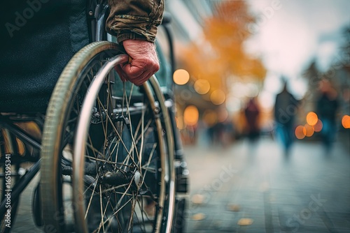 Person in wheelchair on city street (3)