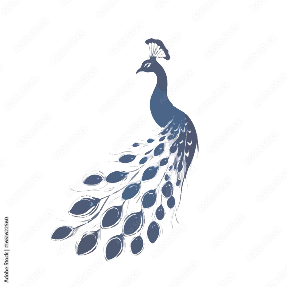 Fototapeta premium peacock vector illustration
