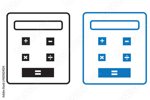 Calculator icon vector illustration. Accounting calculator sign and symbol.
