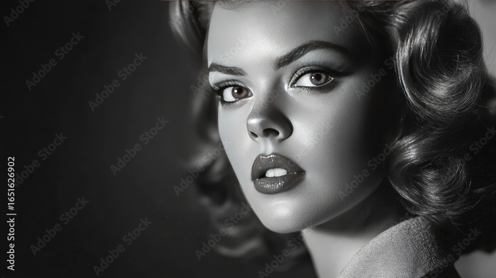 custom made wallpaper toronto digitalA striking black and white portrait of an actress showcasing her elegance