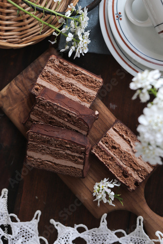 チョコレートサンドケーキ
