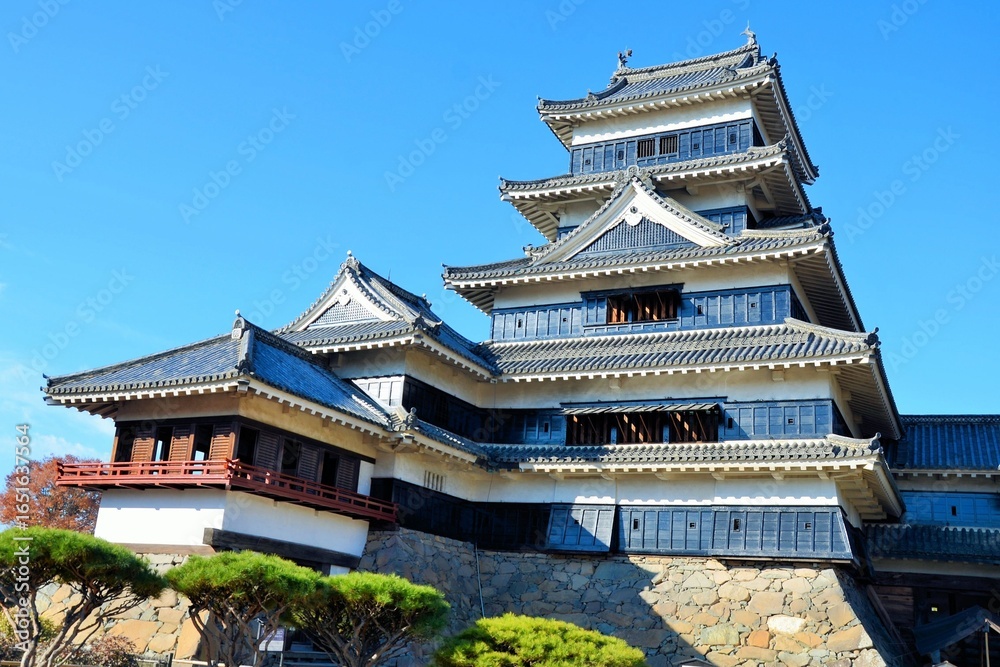 Naklejka premium 松本城 天守閣