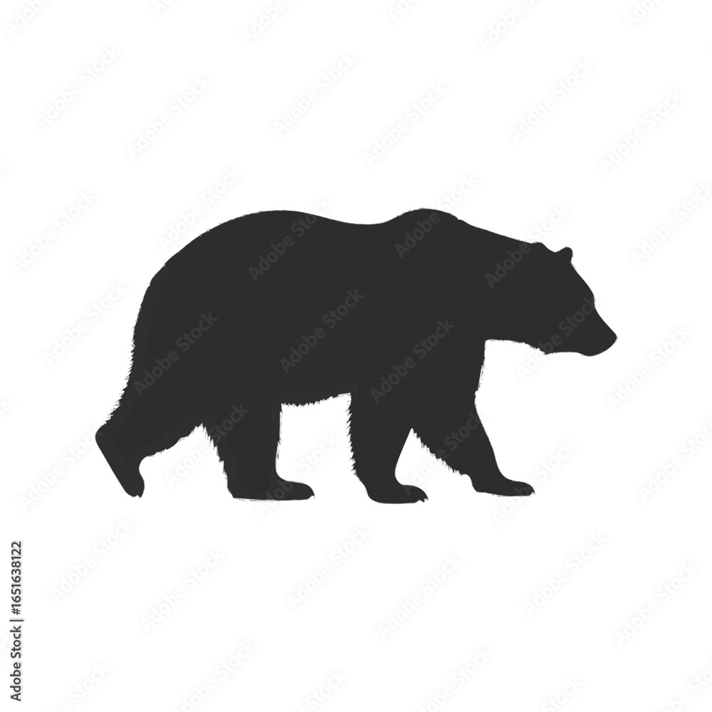 Fototapeta premium bear silhoutte vector 