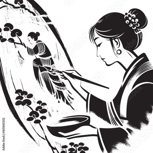 Ethereal brushstrokes: Japanese artist weaving ancestral stories