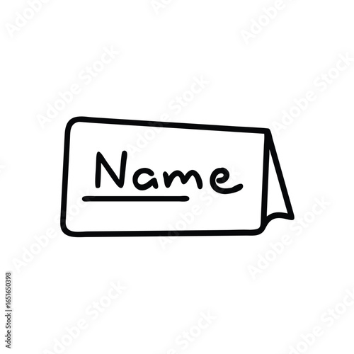 icon illustration vector button sign business name card