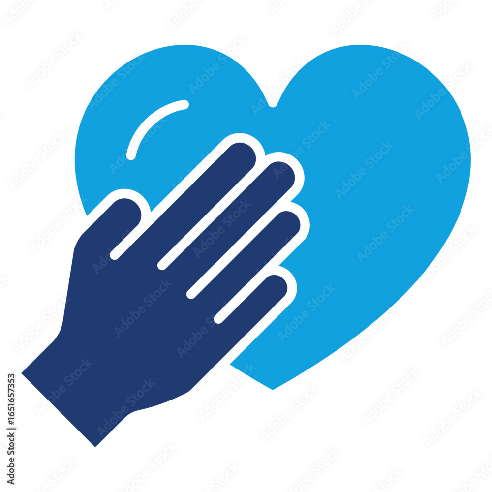 Obraz premium Honesty Flat Blue Icon