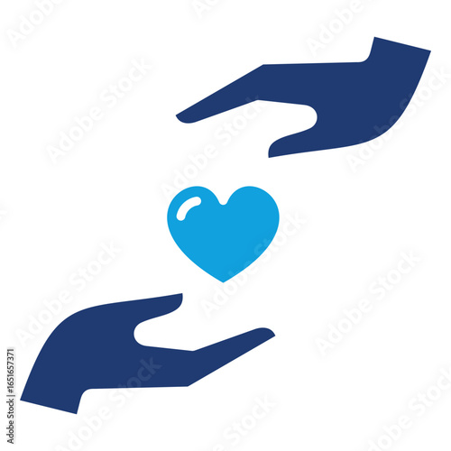 Loyalty Flat Blue Icon