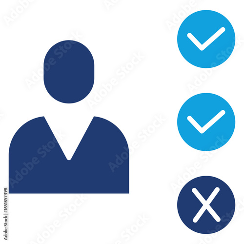 Choice Flat Blue Icon