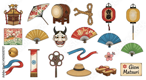 Illustration of vr headset, screens, robot and various tech equipment