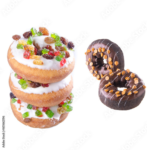 donut with gummies