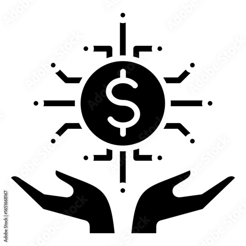 Digital Assets Glyph Icon