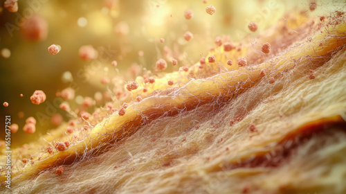 An educational illustration depicting the causes of dermatographia