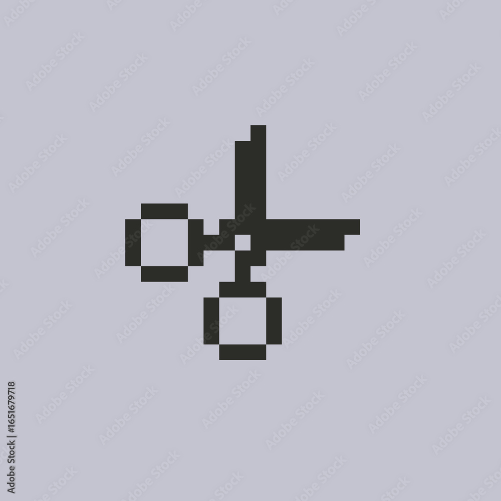 Obraz premium scissors in pixel art style