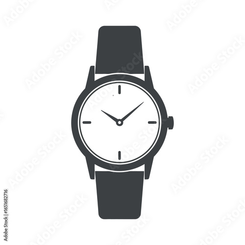 Classic wristwatch icon flat design s008.eps