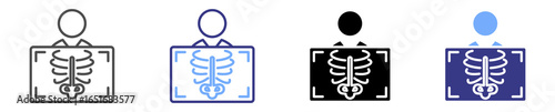 x-ray icon set multiple style