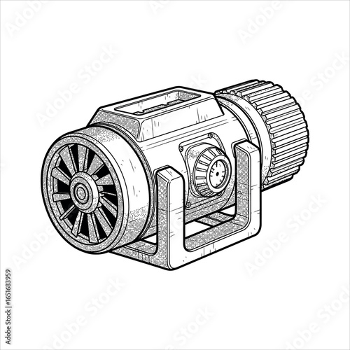 Industrial Fan Illustration