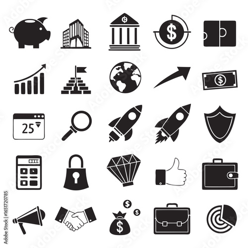 set of icons for web