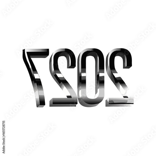 Three dimensional chrome letters spelling sos with a glossy reflective surface against a solid black background representing distress or emergency