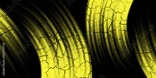 yellow black brush wrap car sticker pattern abstract banner sporty lines black yellow color combination grunge brush modern pattern racing motorsport vector design,eps 10.