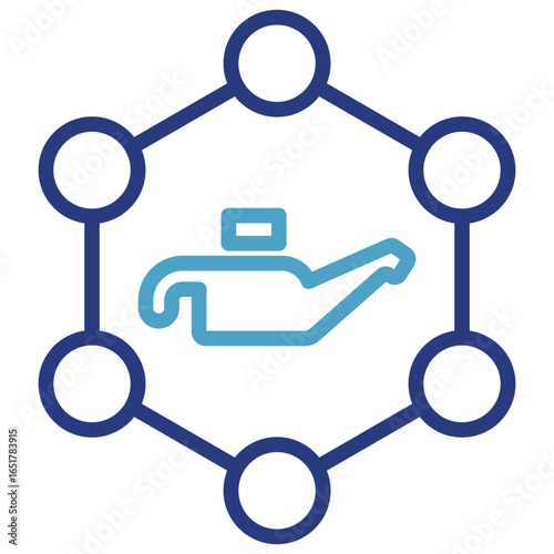 The icon of an ecosystem or integrated system in the oil industry is a metaphor for the chemical composition of petroleum fuels.