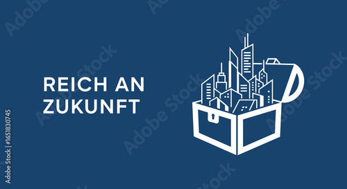 REICH AN ZUKUNFT. Stadtentwicklung und Immobilien als Schatz. Konzept für Urbanisierung, Investition und Wachstum in der Stadt.
