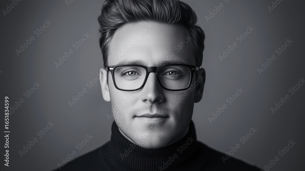 Fototapeta premium Stylish Man in Glasses