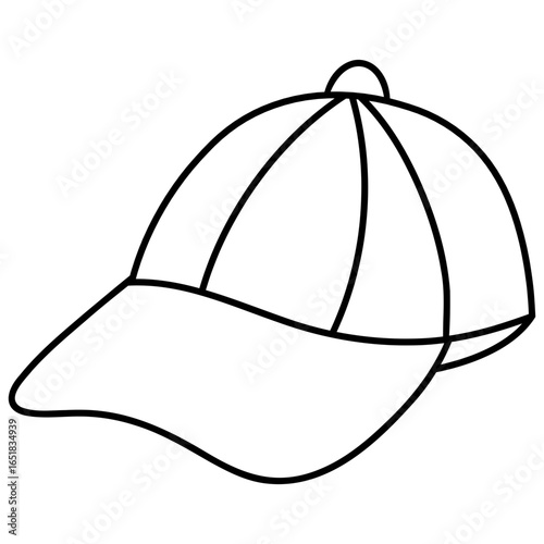 baseball cap vector icon illustration