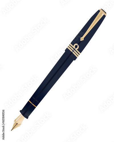 ballpoint pen isolated on white
