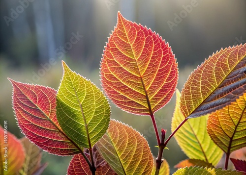 leaf with dew drops