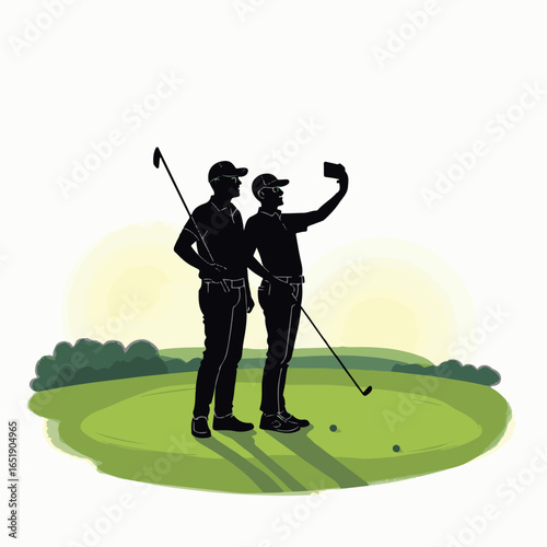 "Sunset Swing: A Perfect Round of Golf"