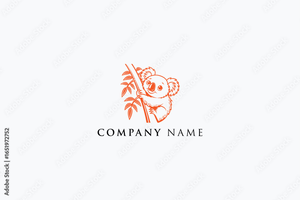 Obraz premium Koala Head Logo