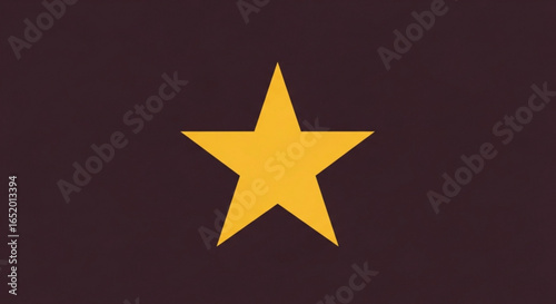 Illustration of a yellow star shape on a dark background, a simple and modern geometric symbol