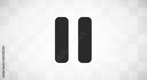 Pause icon, a simple and modern flat vector illustration of media control