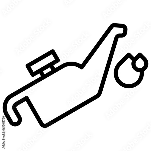 The icon of a jerry can or fuel filling container for storing and transporting liquids, especially fuel, in small quantities symbolizes the availability or supply of energy.