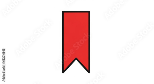 Red bookmark icon for saving pages and marking favorite content