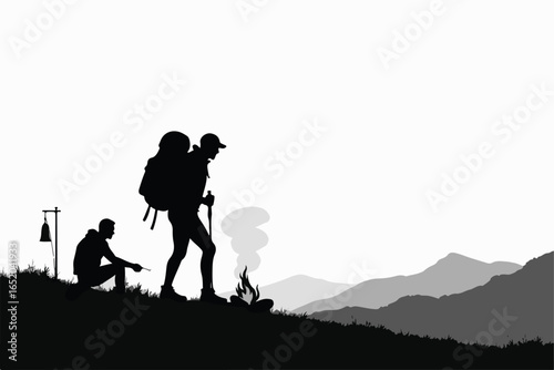 "Adventure Hike Through Mountain Peaks"