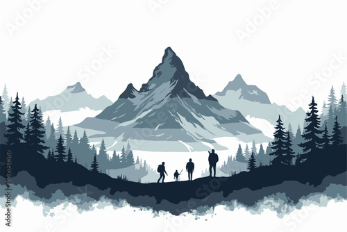 "Adventure Hike Through Mountain Peaks"