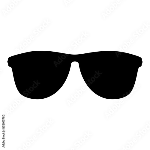 Silhouette of classic aviator sunglasses offering sun protection and stylish design