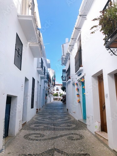 [Spain] Scenery of the old town of the beautiful white village, Frigiliana